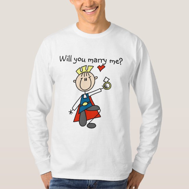 Camisetas y regalos de la propuesta de matrimonio  (Anverso)
