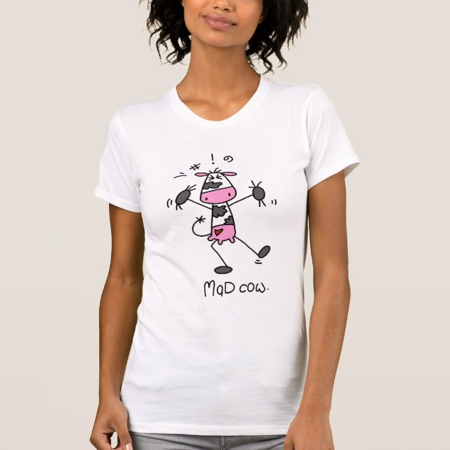 Camisetas y regalos de la vaca loca (Anverso)
