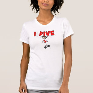 Camisetas y regalos de la zambullida del chica I