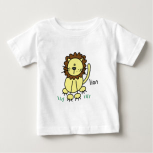 Camisetas y regalos de león con figuras de palitos