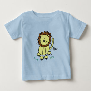 Camisetas y regalos de león con figuras de palitos