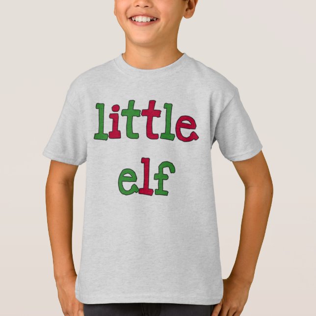 Camisetas y regalos de Little Elf Holiday (Anverso)