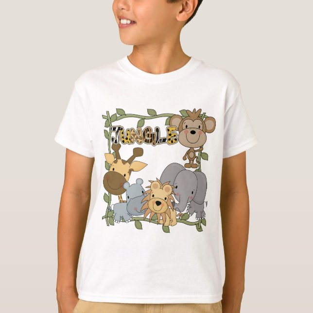 Camisetas y regalos de los animales de la selva (Anverso)