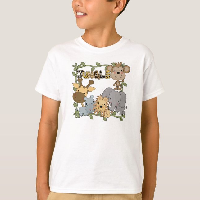 Camisetas y regalos de los animales de la selva (Anverso)