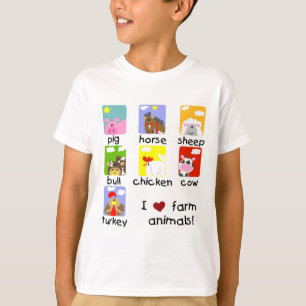 Camisetas y regalos de los animales del campo