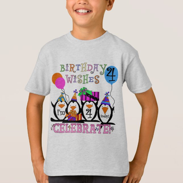 Camisetas y regalos de los Pingüinos Silly 4º cump (Anverso)
