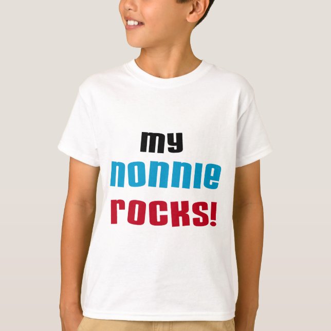 Camisetas y regalos de mi Nonnie Rocks (Anverso)
