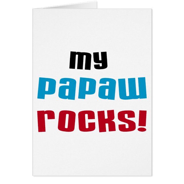 Camisetas y regalos de mi Papaw Rocks (Frente)
