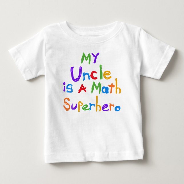 Camisetas y regalos de mi tío Math Superhero (Anverso)