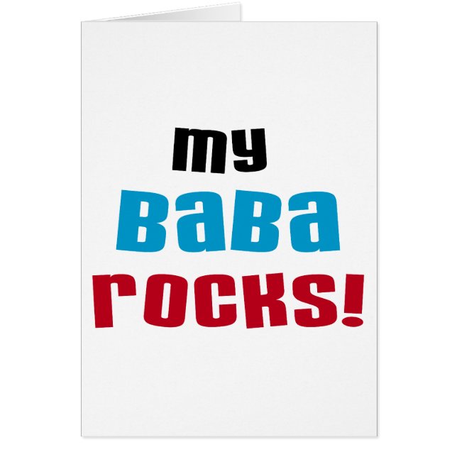 Camisetas y regalos de My Baba Rocks (Frente)