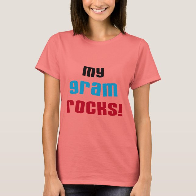 Camisetas y regalos de My Gram Rocks (Anverso)