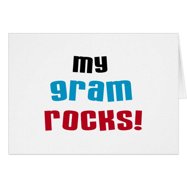 Camisetas y regalos de My Gram Rocks (Anverso (Horizontal))
