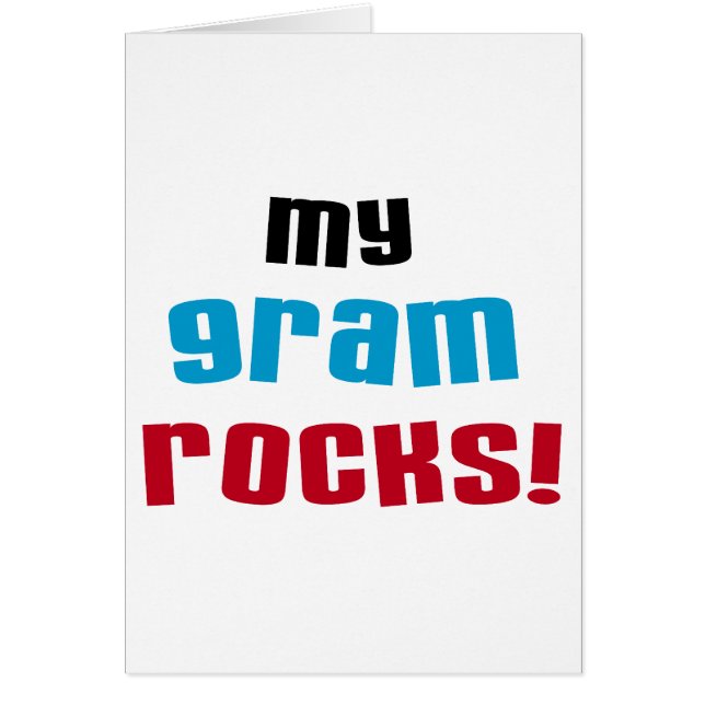 Camisetas y regalos de My Gram Rocks (Frente)