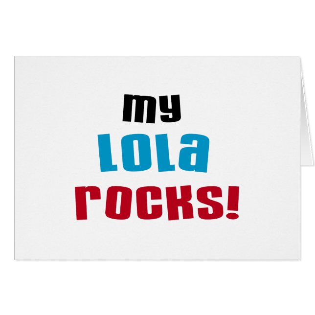 Camisetas y regalos de My Lola Rocks (Anverso (Horizontal))