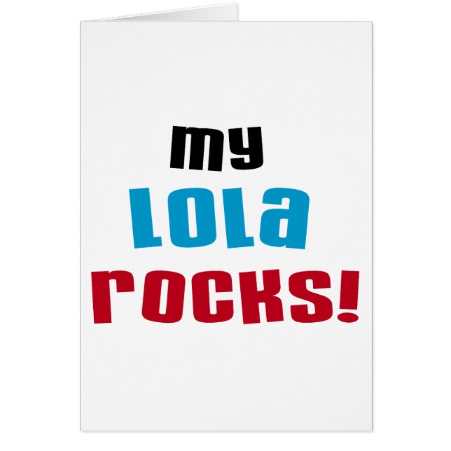 Camisetas y regalos de My Lola Rocks (Frente)