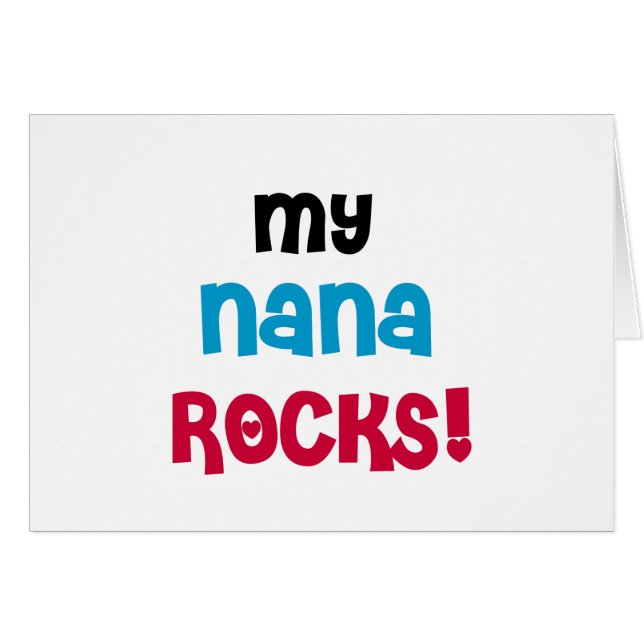 Camisetas y regalos de My Nana Rocks (Anverso (Horizontal))