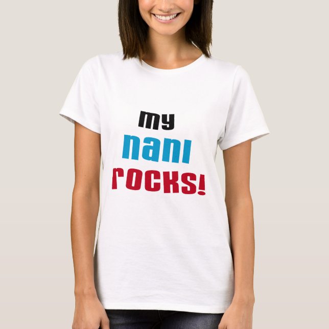 Camisetas y regalos de My Nani Rocks (Anverso)