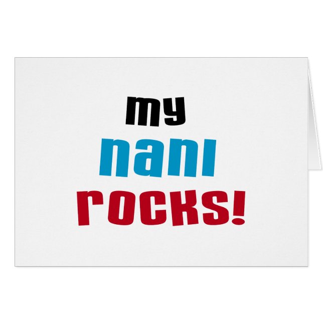 Camisetas y regalos de My Nani Rocks (Anverso (Horizontal))