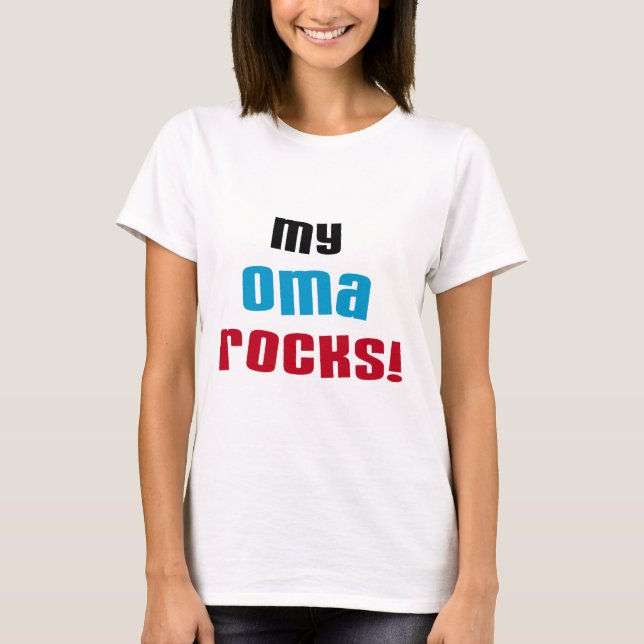 Camisetas y regalos de My Oma Rocks (Anverso)