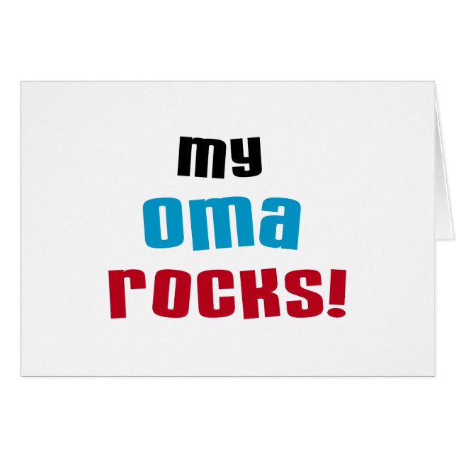 Camisetas y regalos de My Oma Rocks (Anverso (Horizontal))