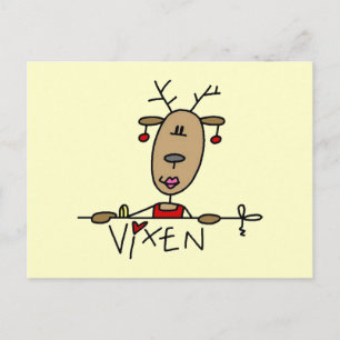 Camisetas y regalos de Navidad del reno Vixen