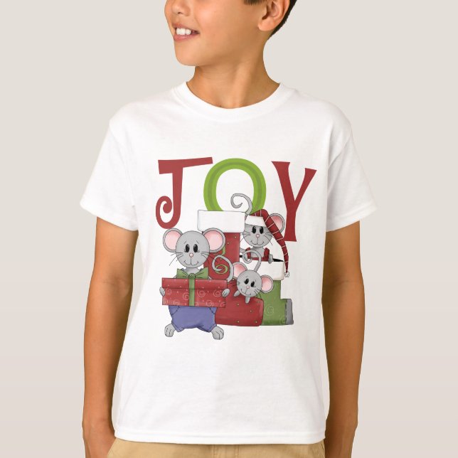 Camisetas y regalos de Navidades de JOY de ratones (Anverso)