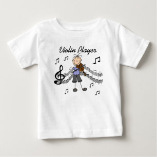 Camisetas y regalos de niña figura de palo tocando