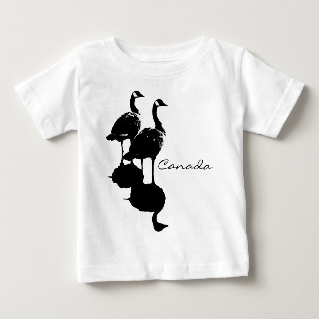 Camisetas y regalos de oca para bebés de Canadá (Anverso)