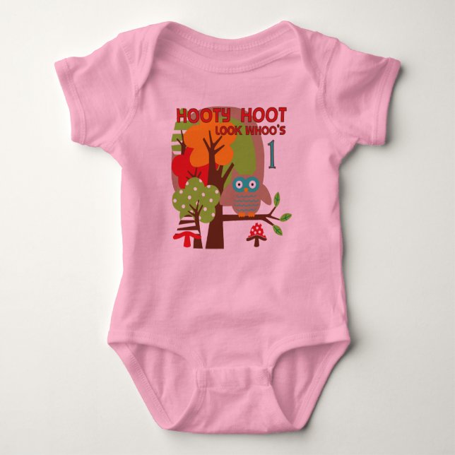 Camisetas y regalos de Owl First Birthday (Anverso)