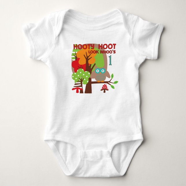 Camisetas y regalos de Owl First Birthday (Anverso)