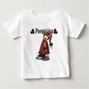 Camisetas y regalos de Penguin con raquetas de nie