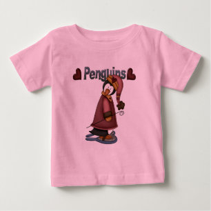 Camisetas y regalos de Penguin con raquetas de nie