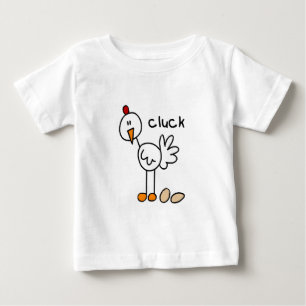 Camisetas y regalos de pollo dice cluck