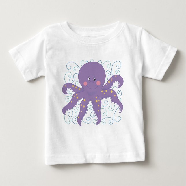 Camisetas y regalos de pulpo morado (Anverso)