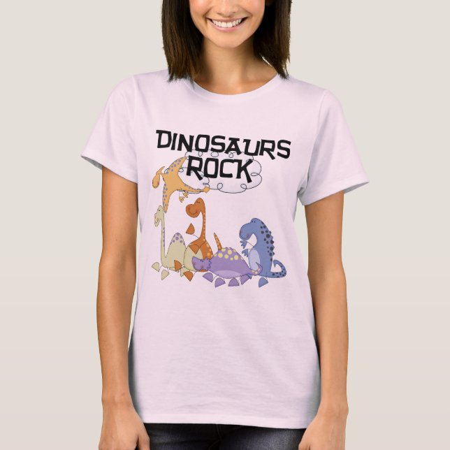 Camisetas y regalos de rock para dinosaurios (Anverso)