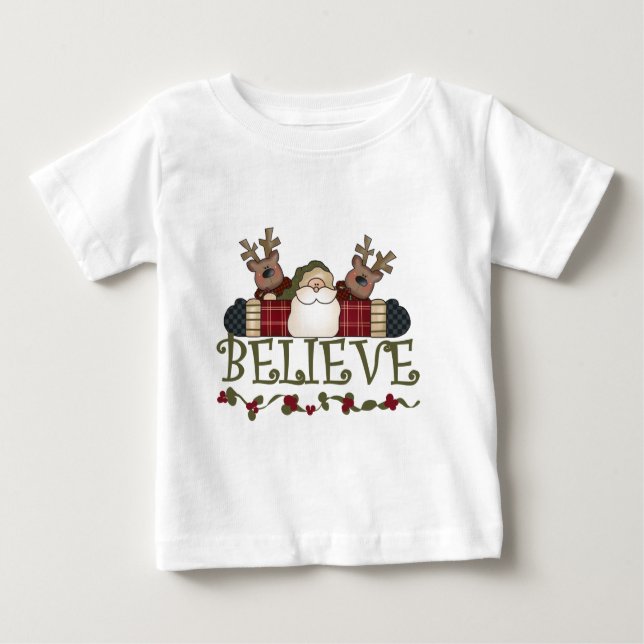 Camisetas y regalos de Santa Believe (Anverso)