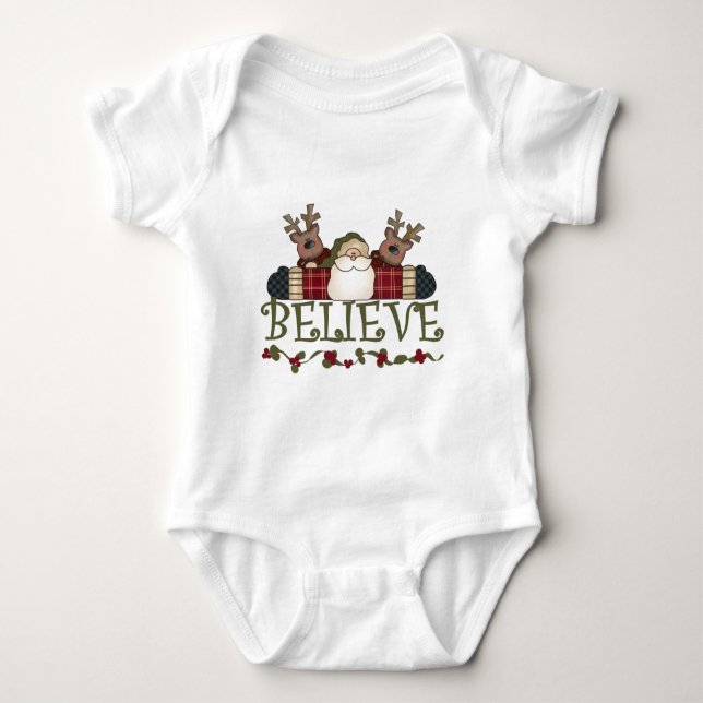 Camisetas y regalos de Santa Believe (Anverso)