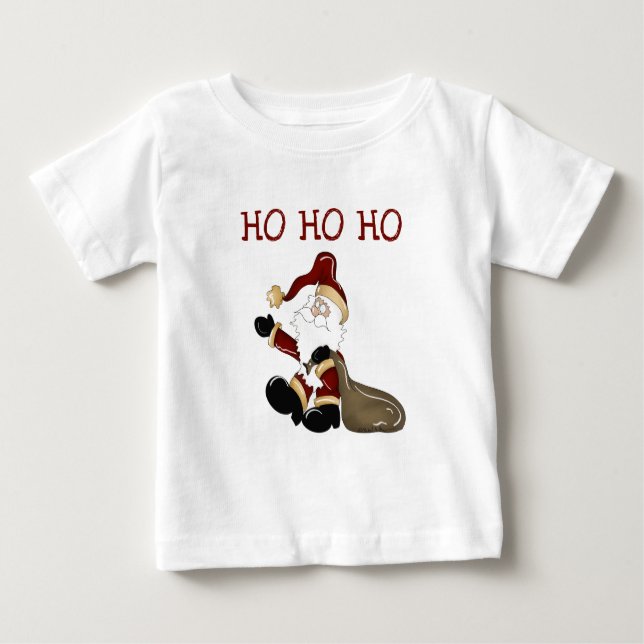 Camisetas y regalos de Santa HO HO HO (Anverso)