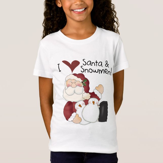 Camisetas y regalos de Santa y Snowmen (Anverso)