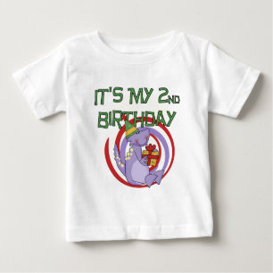Camisetas y regalos de segundo cumpleaños de Dinos