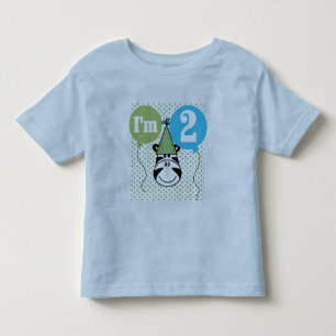 Camisetas y regalos de segundo cumpleaños de Zebra