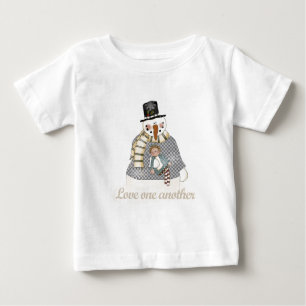 Camisetas y regalos de Snowman se aman mutuamente
