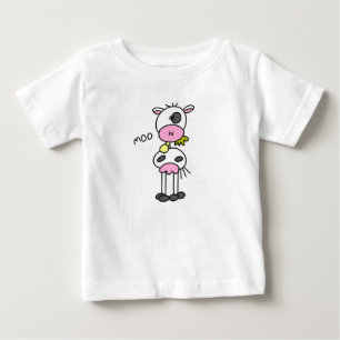 Camisetas y regalos de vaca con figuras de palitos