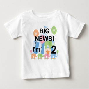 Camisetas y regalos del 2º cumpleaños de Big News 