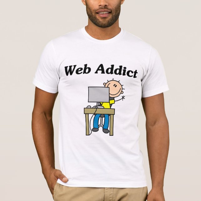 Camisetas y regalos del adicto al Web (Anverso)