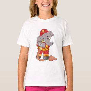 Camisetas y regalos del bombero del elefante