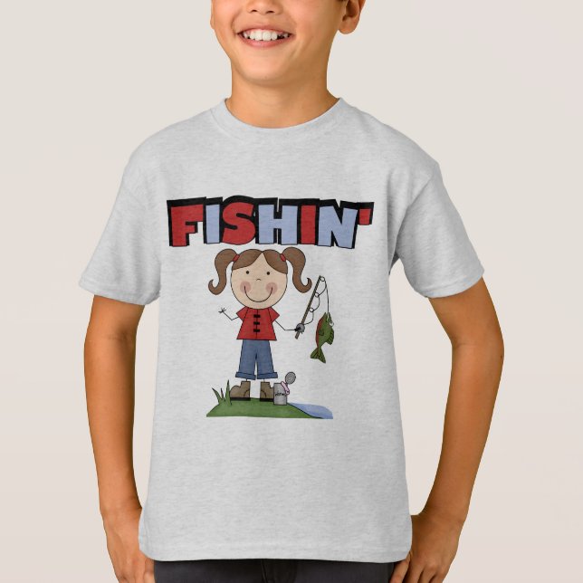 Camisetas y regalos del chica de Fishin (Anverso)
