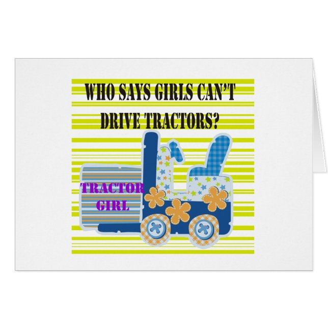 Camisetas y regalos del chica del tractor (Anverso (Horizontal))