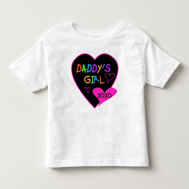 Camisetas y regalos del Chica T de Heart Daddy (Anverso)