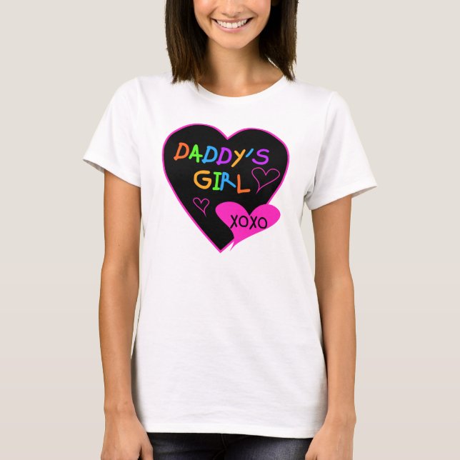 Camisetas y regalos del Chica T de Heart Daddy (Anverso)